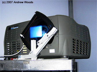 Active polarisaton projector