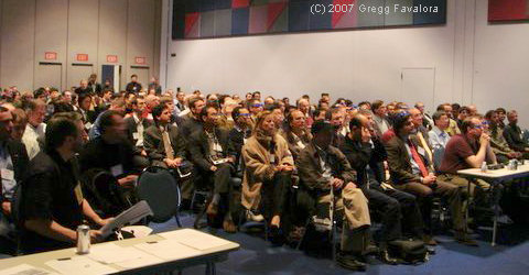 People in presentation session