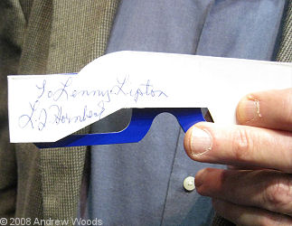SD&A 3D glasses signed by Larry Hornbeck